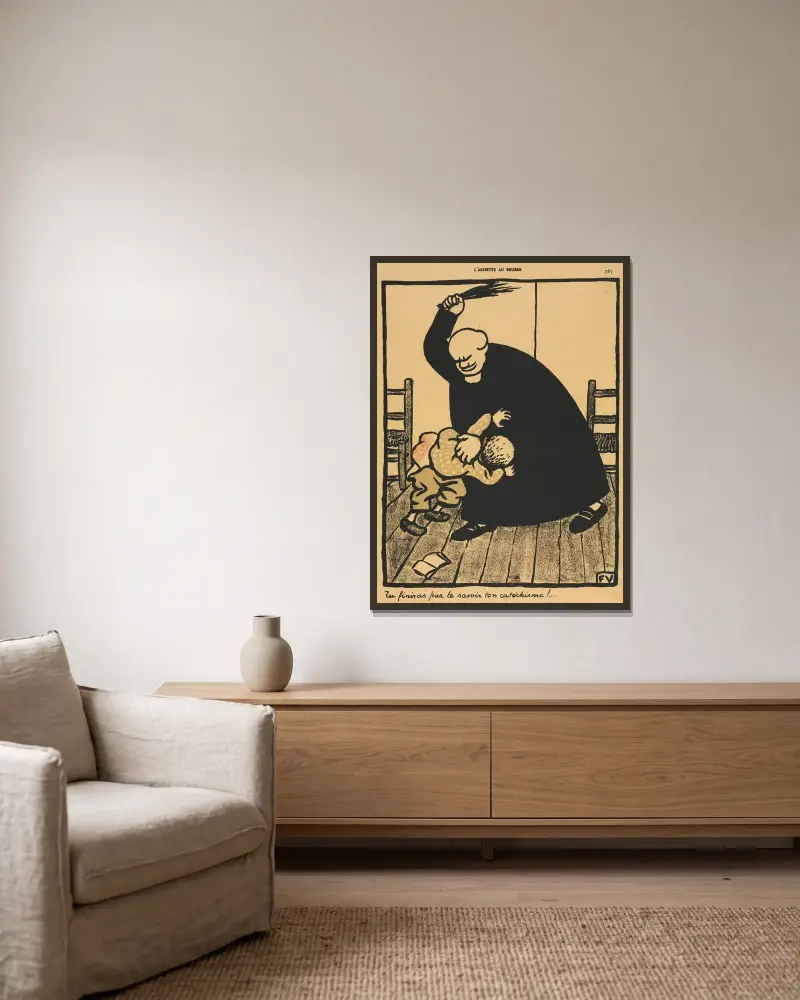 Crimes And Punishments; You’ll learn… av Félix Vallotton inramad på en vägg