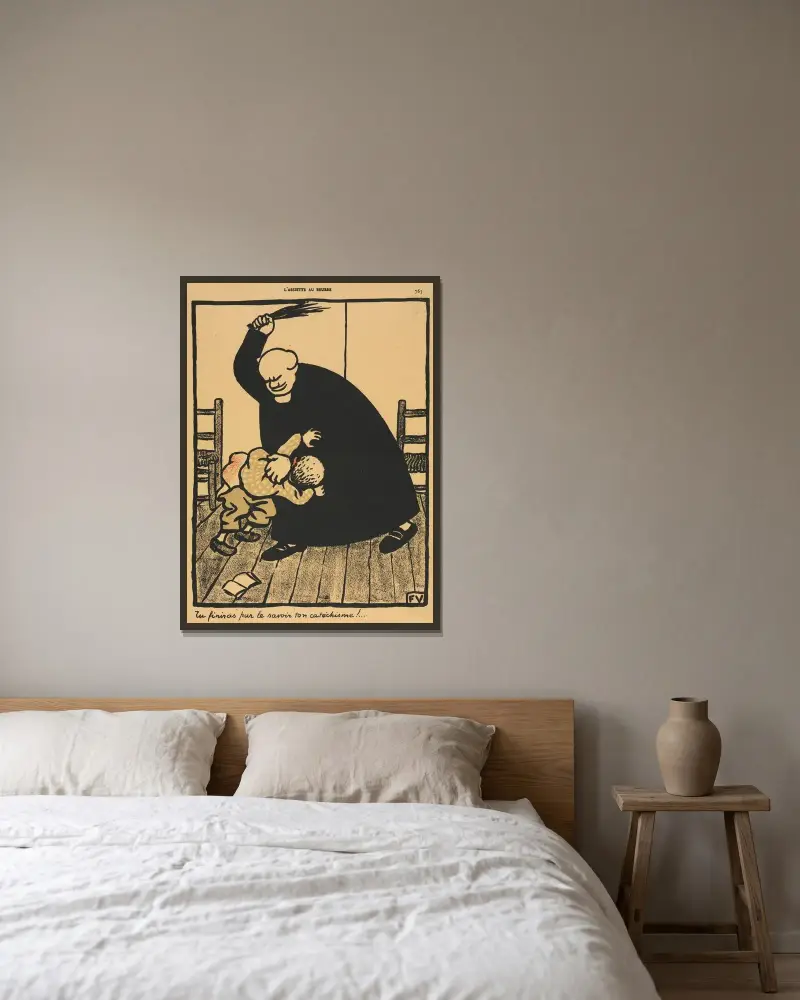 Crimes And Punishments; You’ll learn… av Félix Vallotton inramad på en vägg