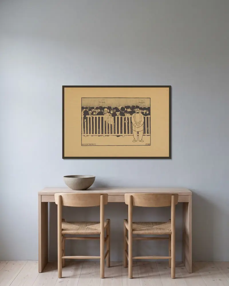 Drugie biuro, Félix Vallotton w ramie na ścianie