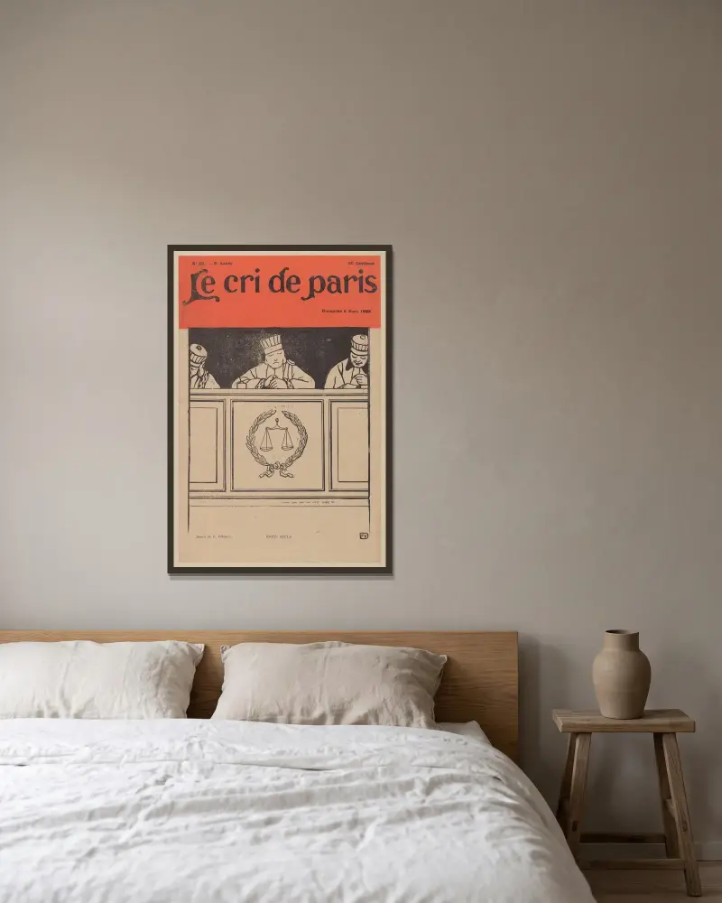 Enfin Seuls von Félix Vallotton gerahmt an einer Wand