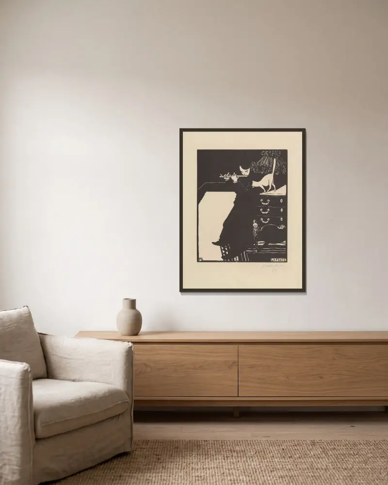 Flet, Félix Vallotton w ramie na ścianie