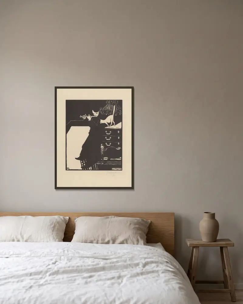 Flet, Félix Vallotton w ramie na ścianie