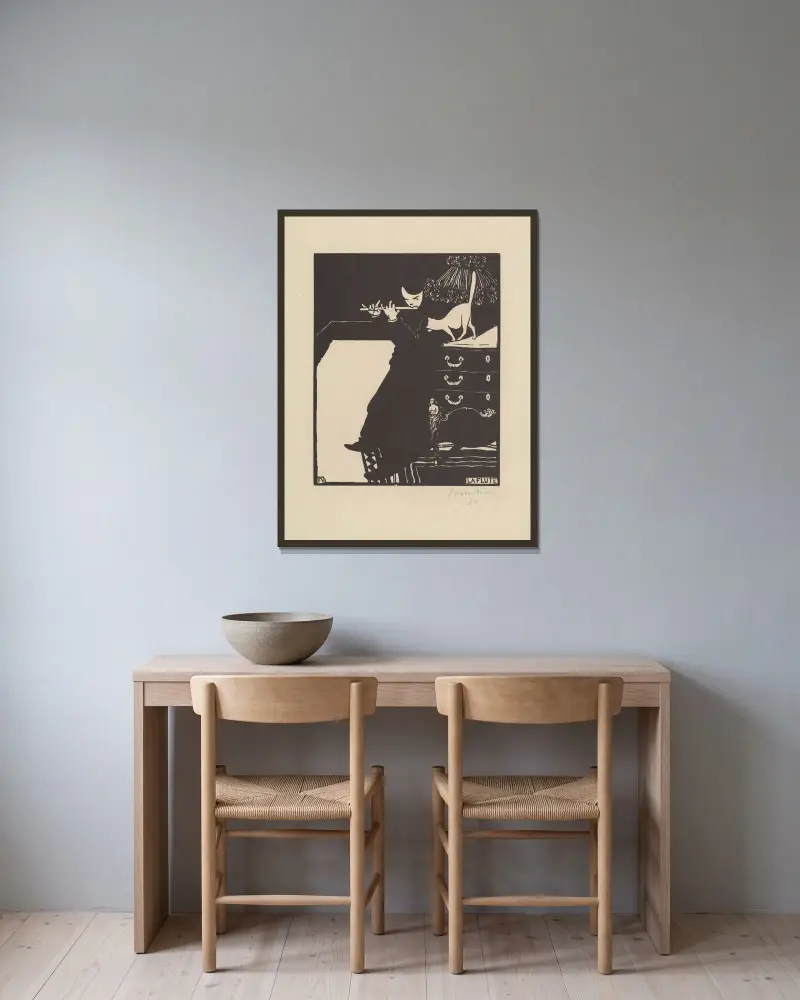 Flet, Félix Vallotton w ramie na ścianie