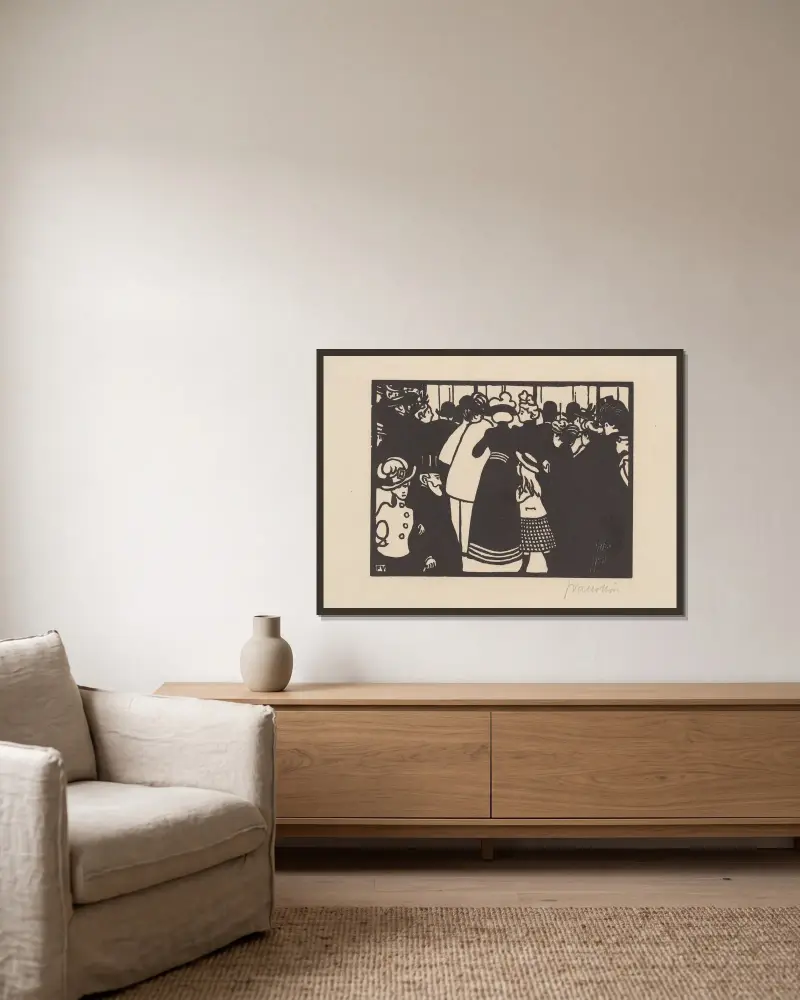 Witryna Lalique'a, Félix Vallotton w ramie na ścianie