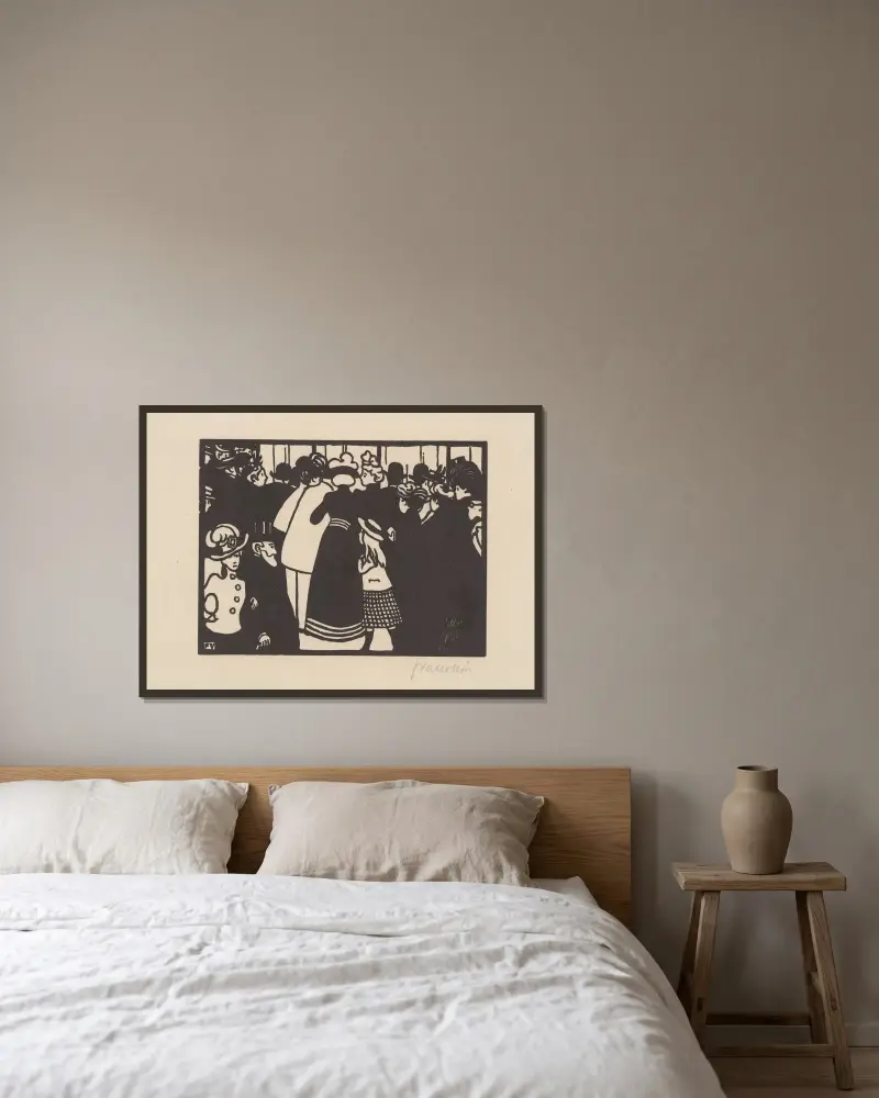 Witryna Lalique'a, Félix Vallotton w ramie na ścianie