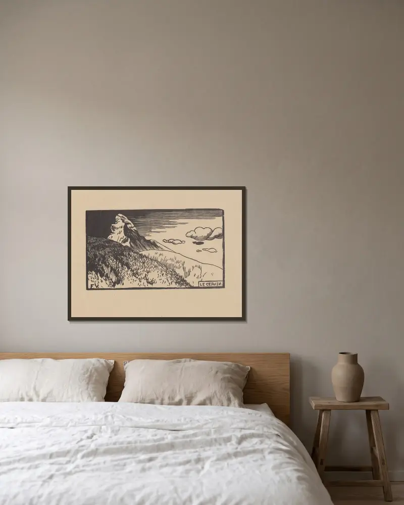 Le Cervin, Félix Vallotton v rámu na stěně