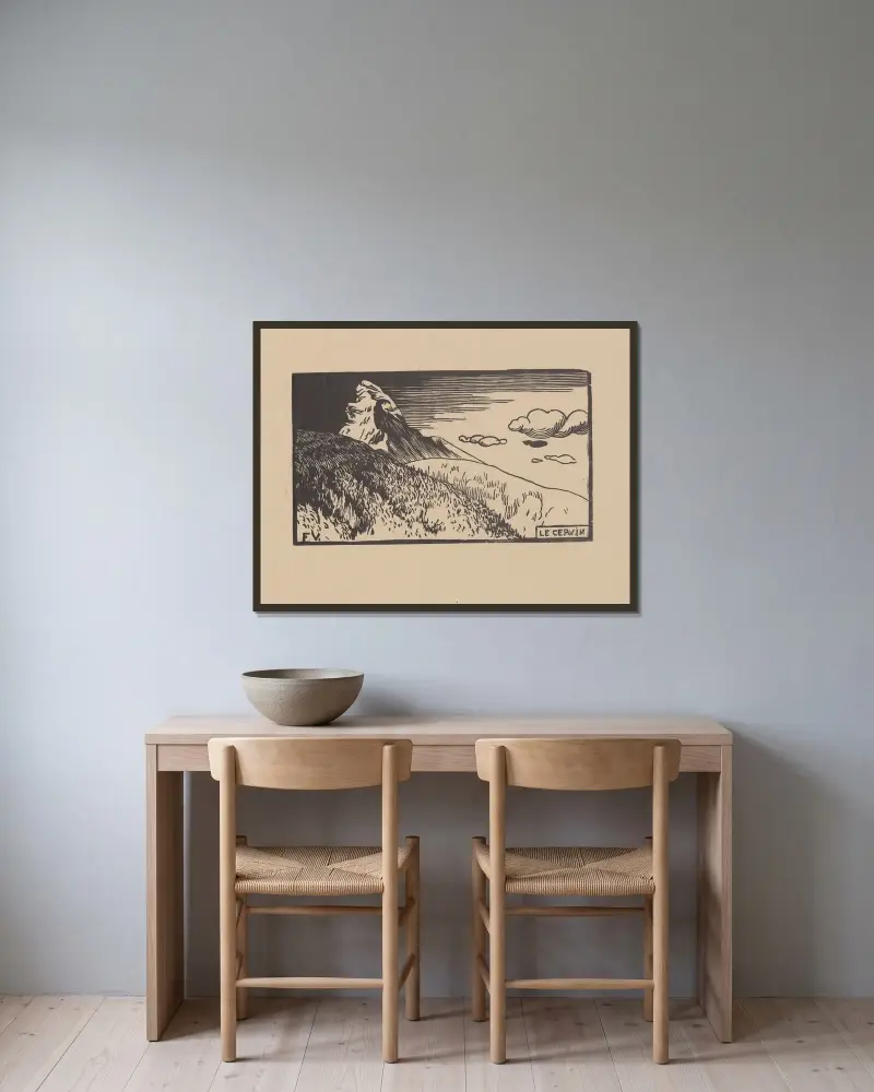 Le Cervin, Félix Vallotton v rámu na stěně