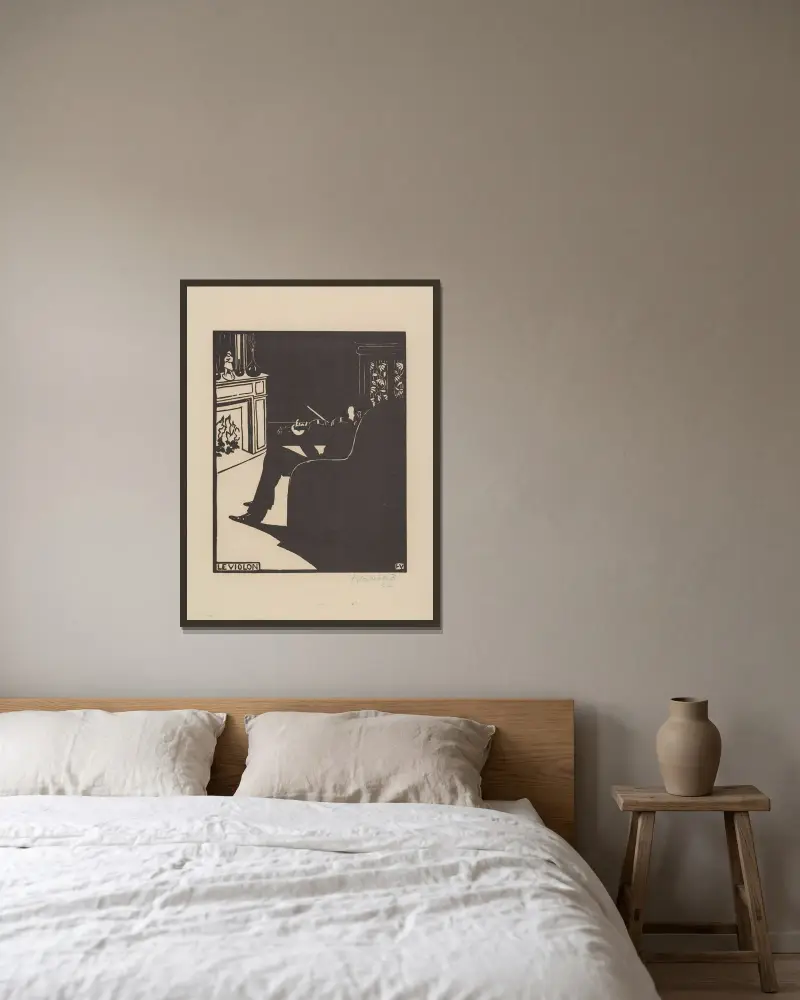 Housle, Félix Vallotton v rámu na stěně