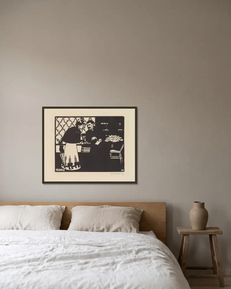 L'Éclat von Félix Vallotton gerahmt an einer Wand