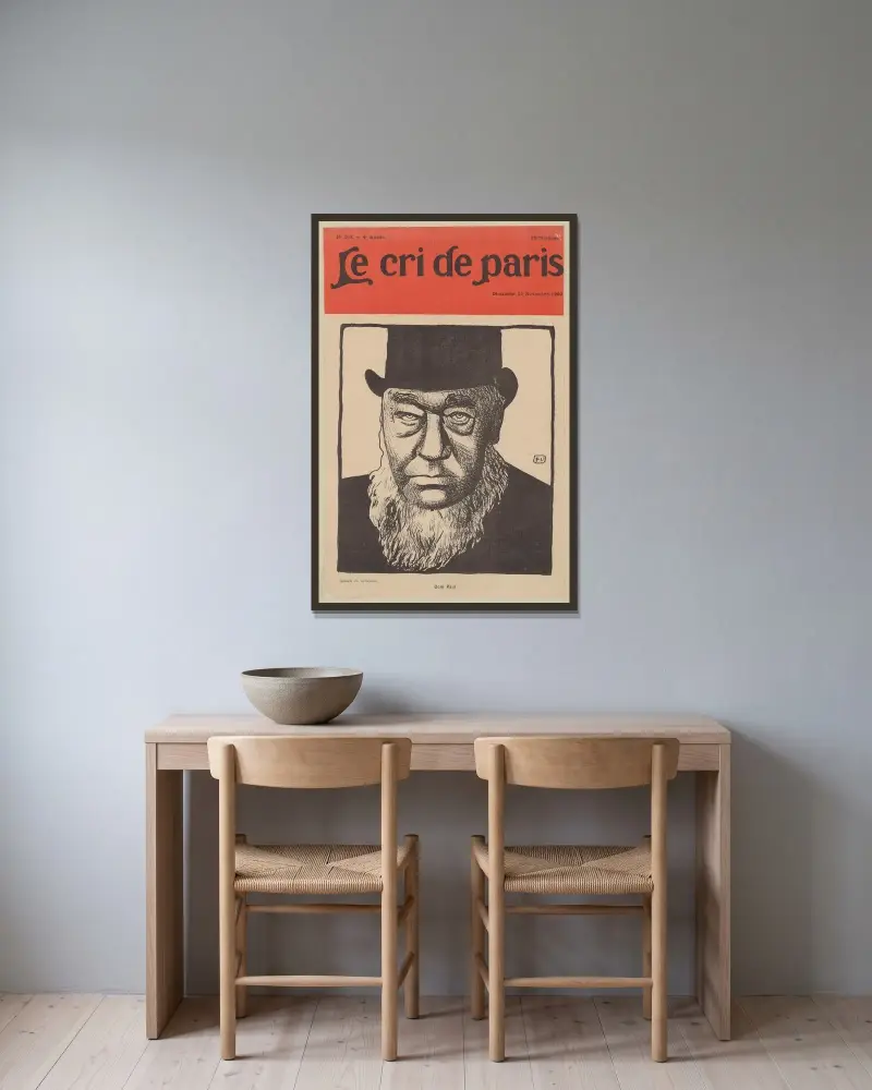 Oom Paul, Félix Vallotton v rámu na stěně