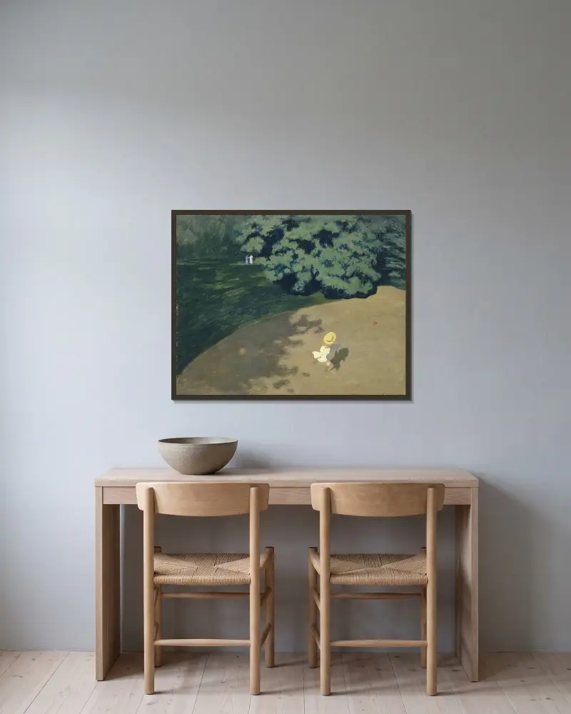 Piłka, Félix Vallotton w ramie na ścianie