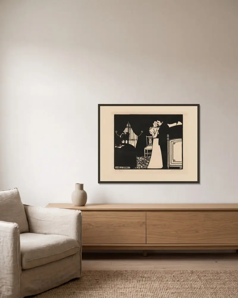 Wspaniała szpilka, Félix Vallotton w ramie na ścianie