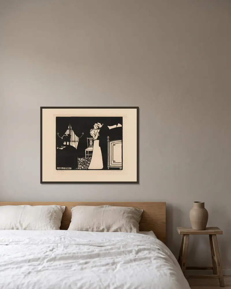 Wspaniała szpilka, Félix Vallotton w ramie na ścianie
