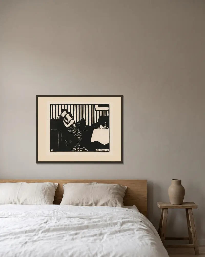 Lež, Félix Vallotton v rámu na stěně