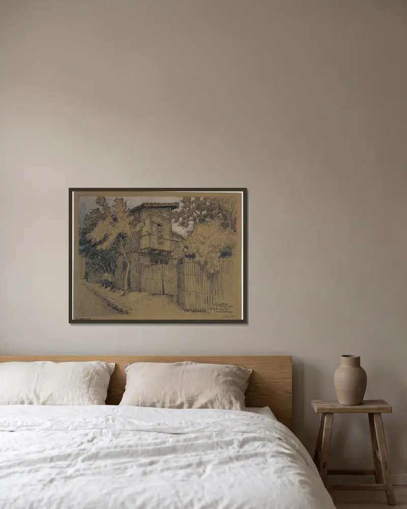 Maison, 4 avenue Junot von Ferdinand Boberg gerahmt an einer Wand