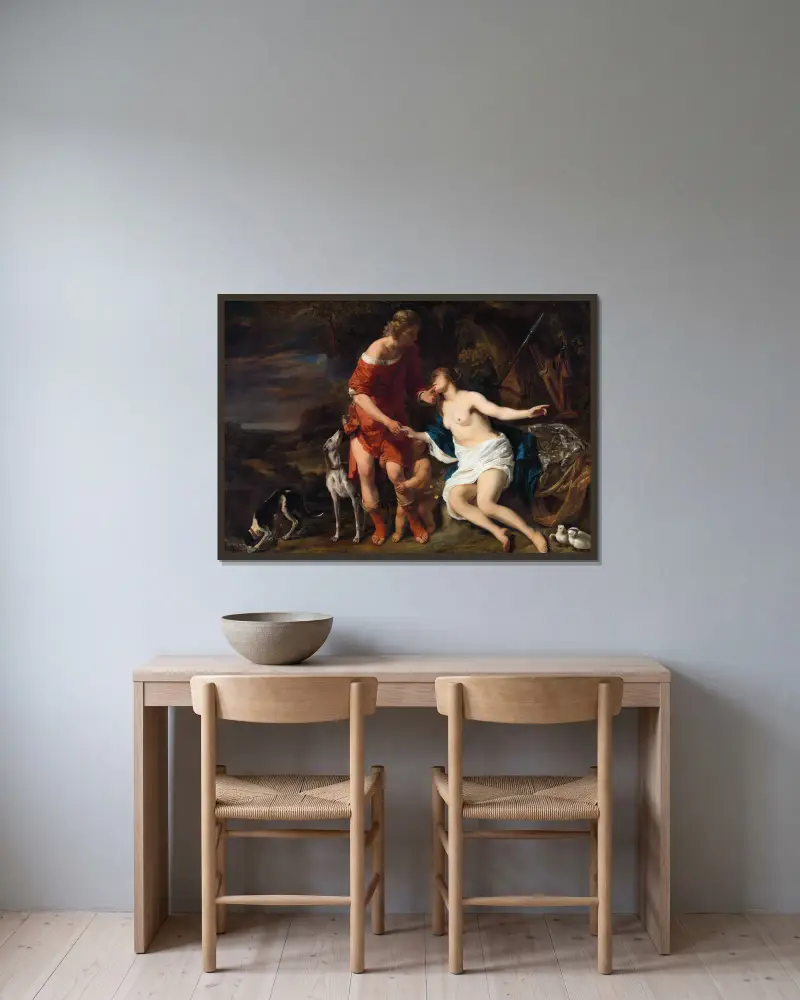 Venuše a Adonis, Ferdinand Bol v rámu na stěně