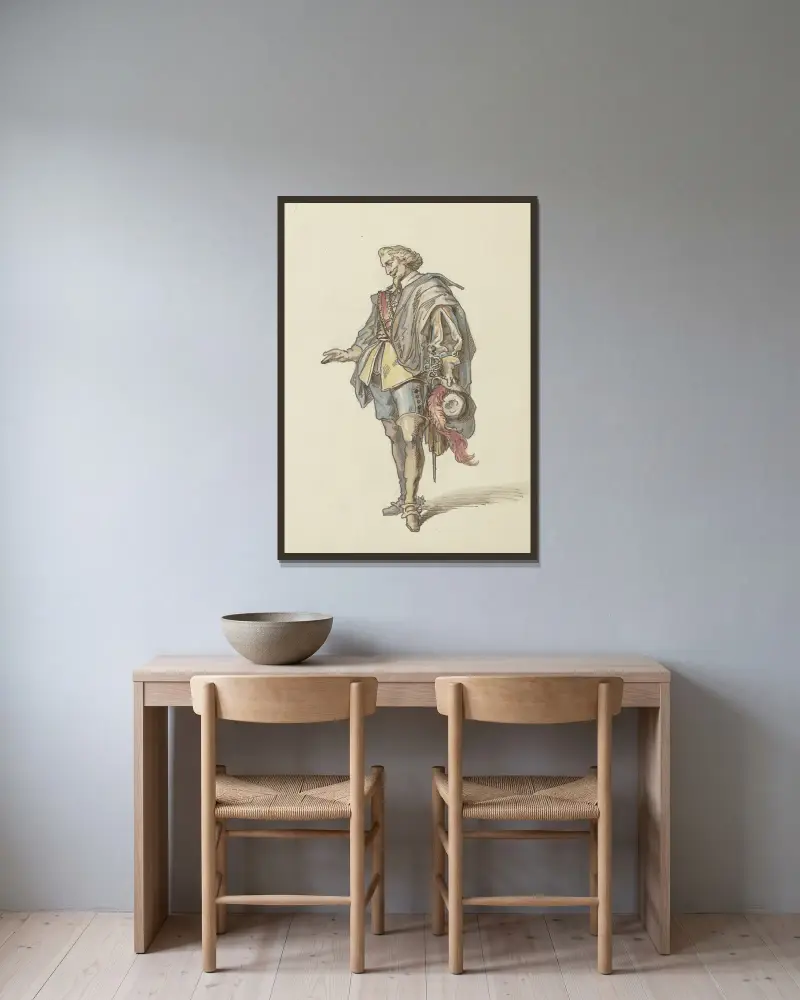 Kostium Wallensteina, Ferdinand Fellner w ramie na ścianie