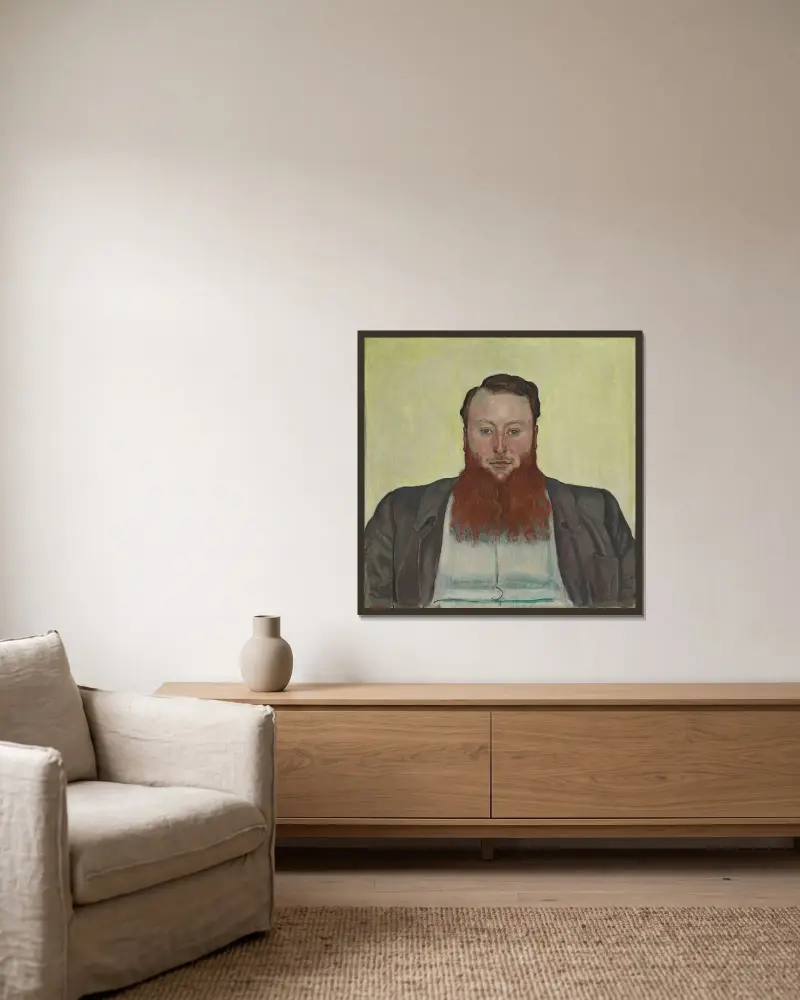 James Vibert, Sculptor av Ferdinand Hodler inramad på en vägg