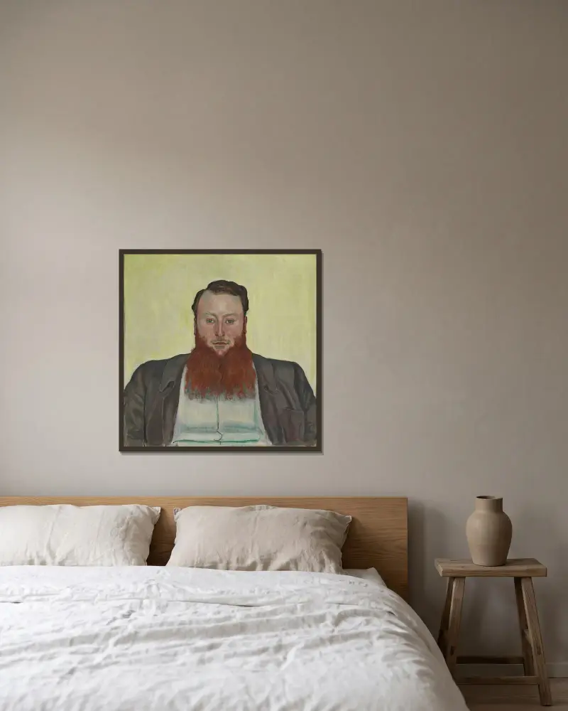 James Vibert, Sculptor av Ferdinand Hodler inramad på en vägg