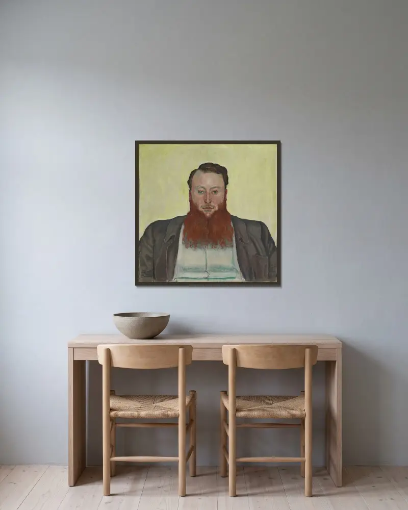 James Vibert, Sculptor av Ferdinand Hodler inramad på en vägg