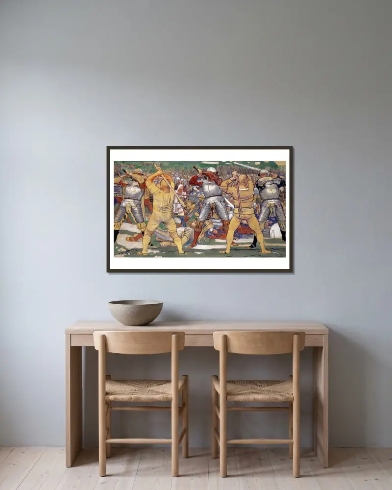 Bitwa pod Näfels, Ferdinand Hodler w ramie na ścianie