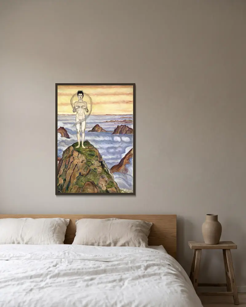 Pohled do nekonečna, Ferdinand Hodler v rámu na stěně