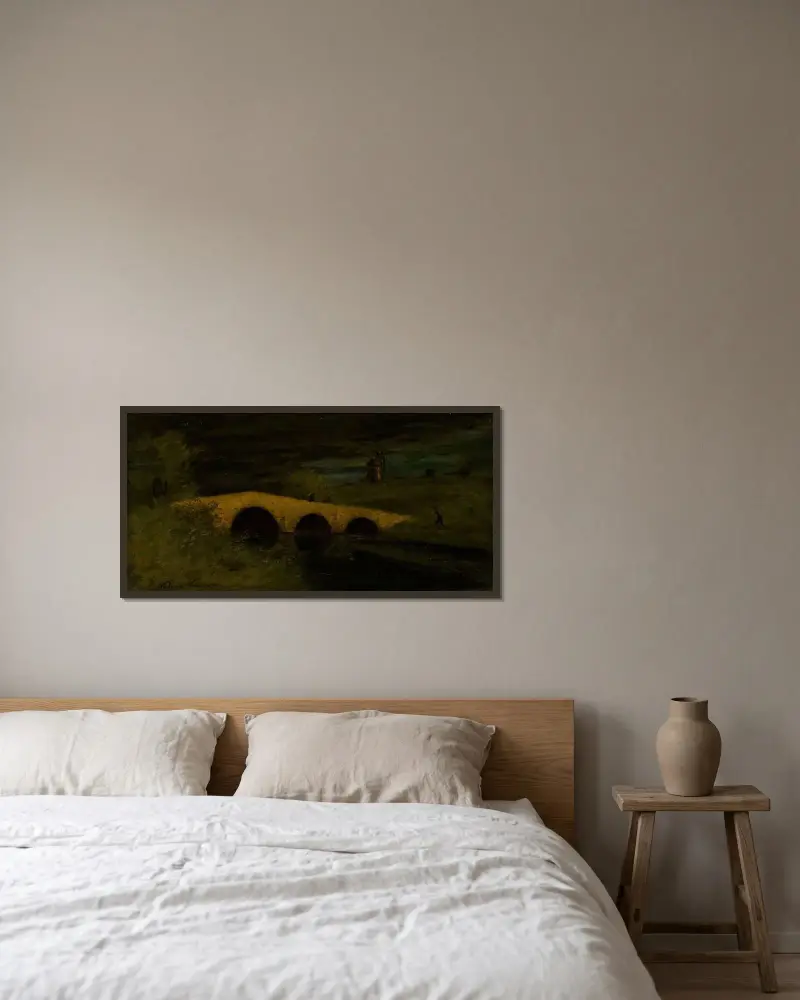 Bridge av Ferdinand Katona inramad på en vägg