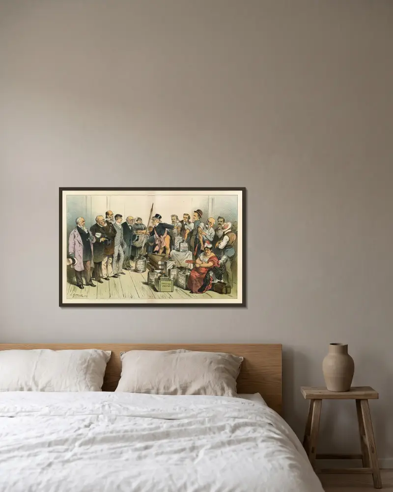 Forskare hävdar att alla sjukdomar kan förebyggas genom ympning av Joseph Ferdinand Keppler inramad på en vägg