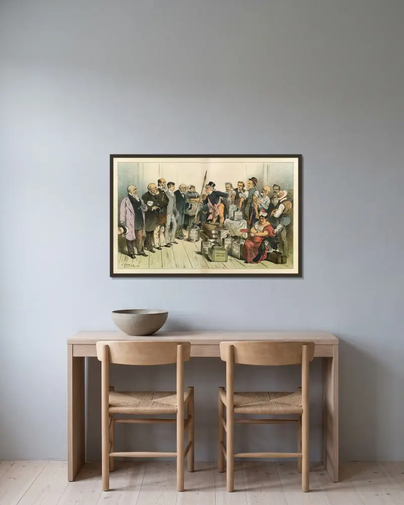 Forskare hävdar att alla sjukdomar kan förebyggas genom ympning av Joseph Ferdinand Keppler inramad på en vägg