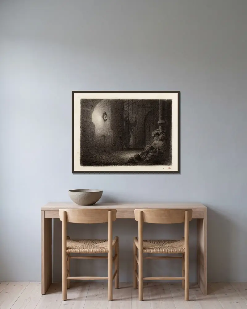 Więźniarka, Fernand Cormon w ramie na ścianie