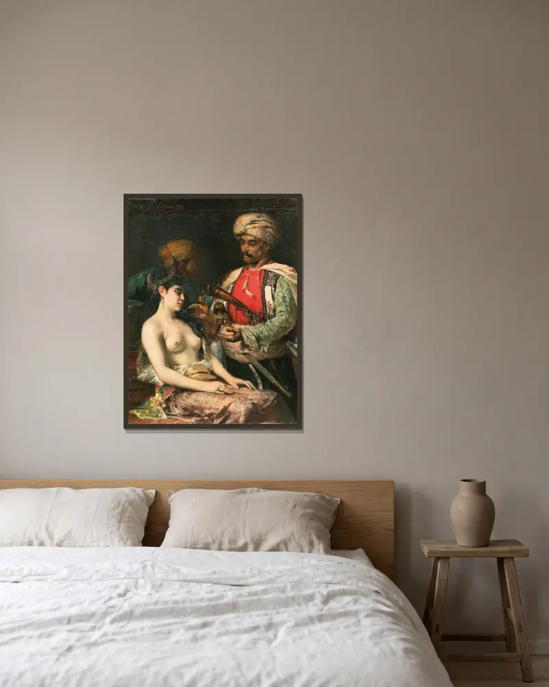 Der neue Favorit von Fernand Cormon gerahmt an einer Wand