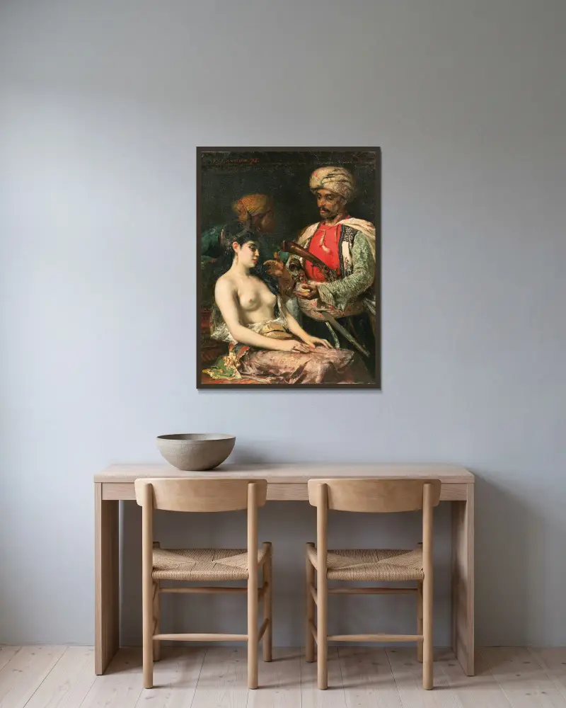 Der neue Favorit von Fernand Cormon gerahmt an einer Wand