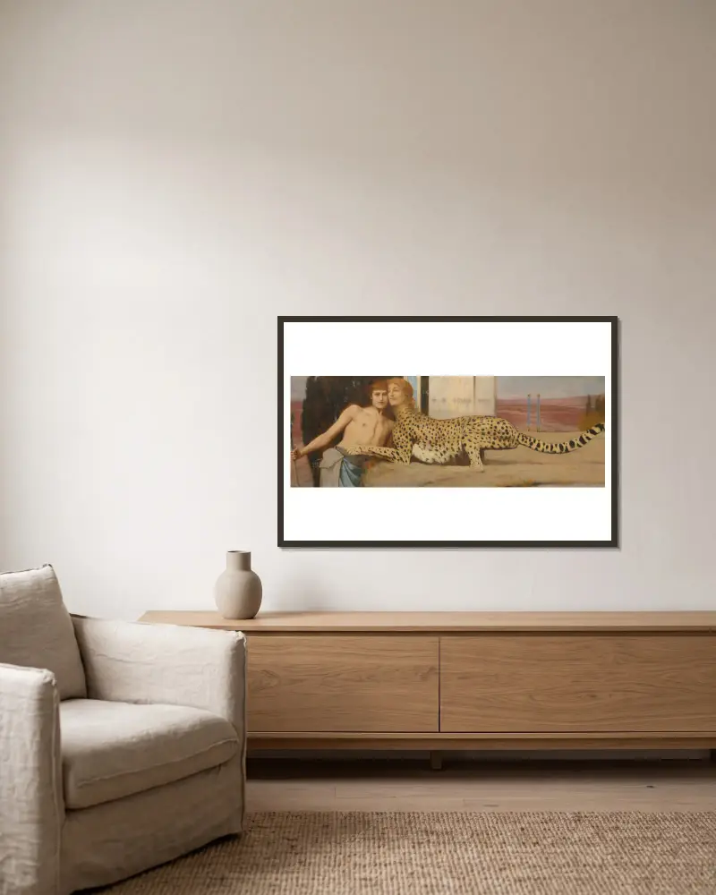 Smekningar, Fernand Khnopff v rámu na stěně
