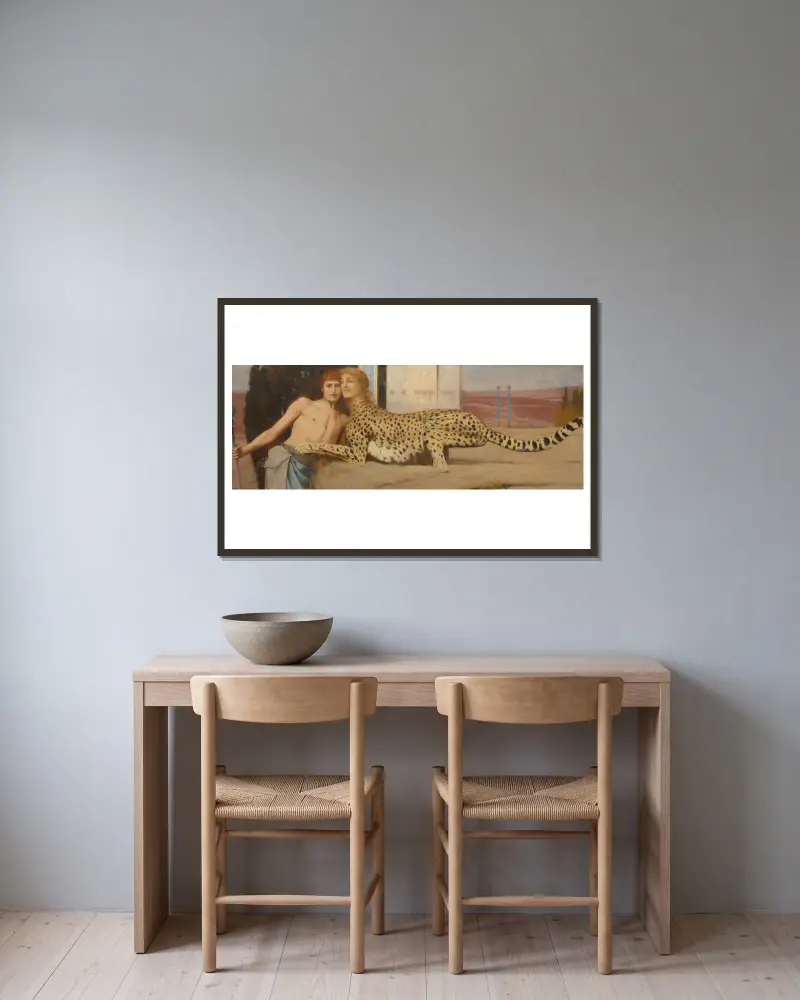 Smekningar, Fernand Khnopff v rámu na stěně