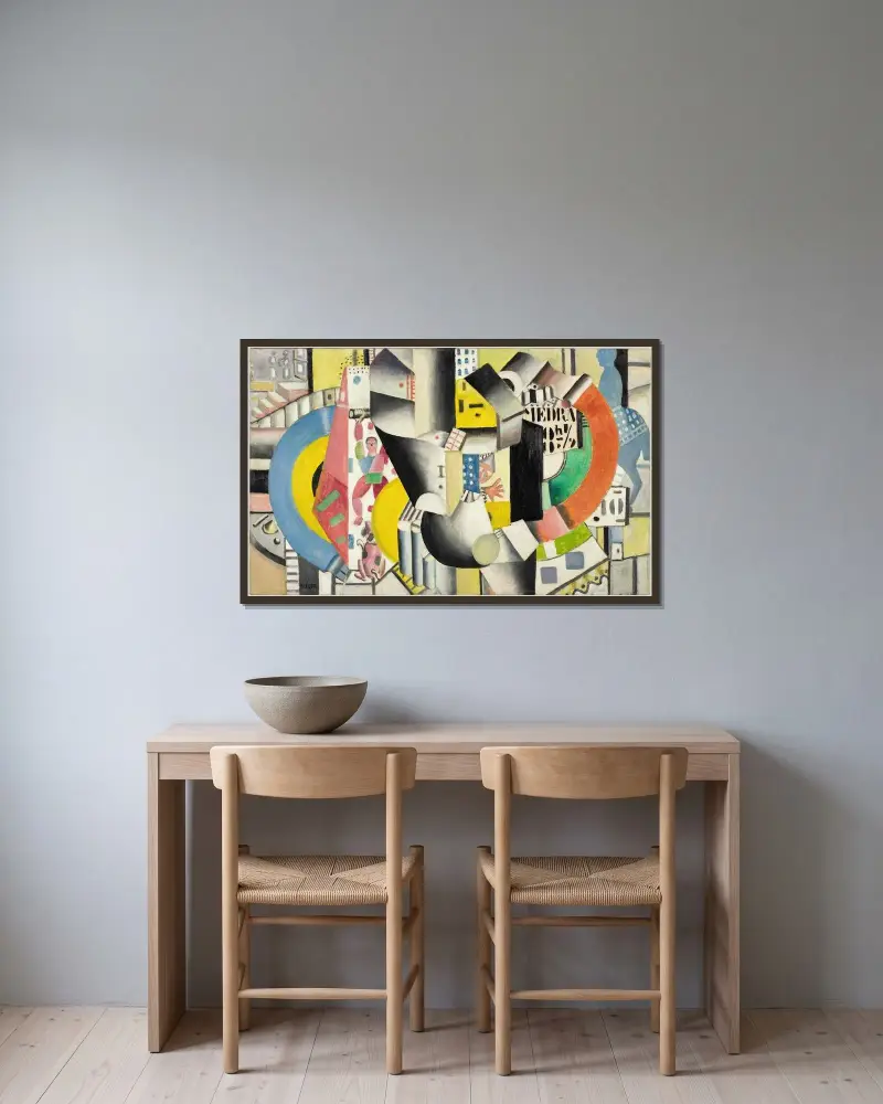 Le Cirque Médrano, Fernand Léger w ramie na ścianie