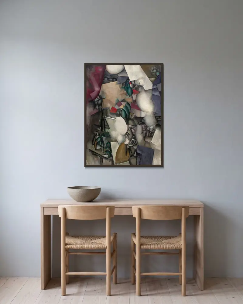 Kuřáci, Fernand Léger v rámu na stěně