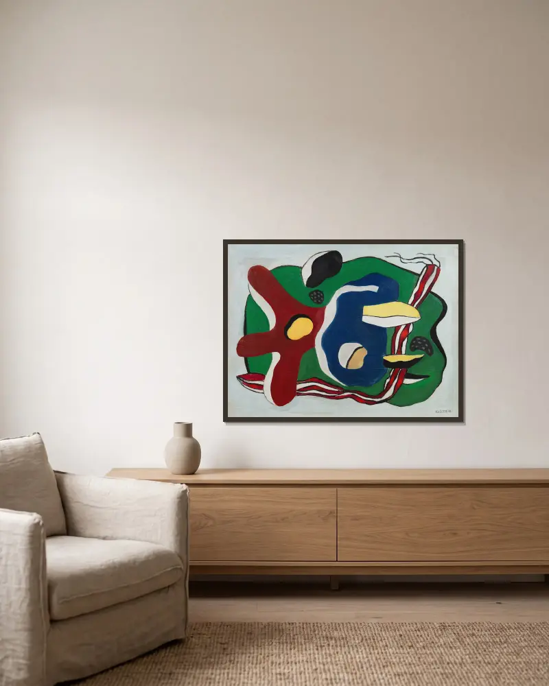 Mořská hvězdice, Fernand Léger v rámu na stěně