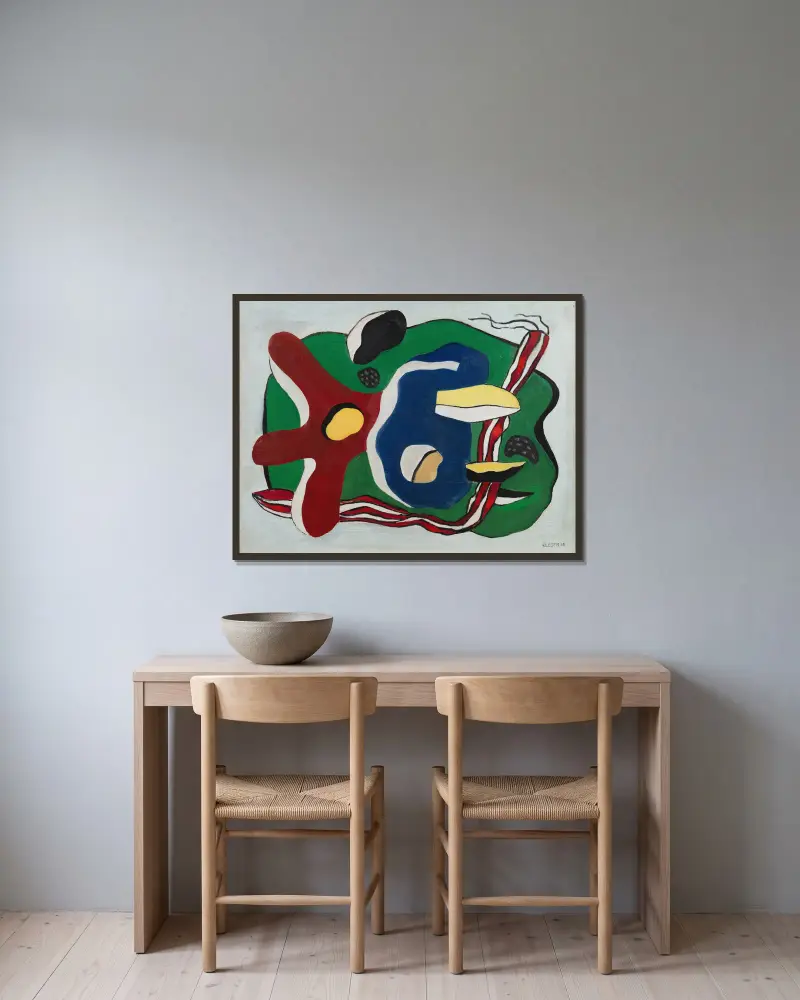 Mořská hvězdice, Fernand Léger v rámu na stěně