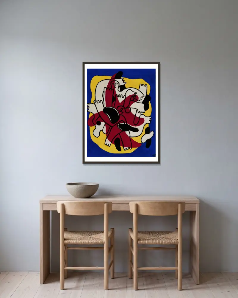 Rudá hvězda (Potápěči), Fernand Léger v rámu na stěně