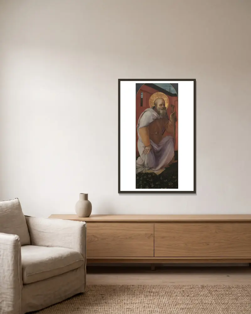 Sv. Antonín opat, Filippino Lippi v rámu na stěně