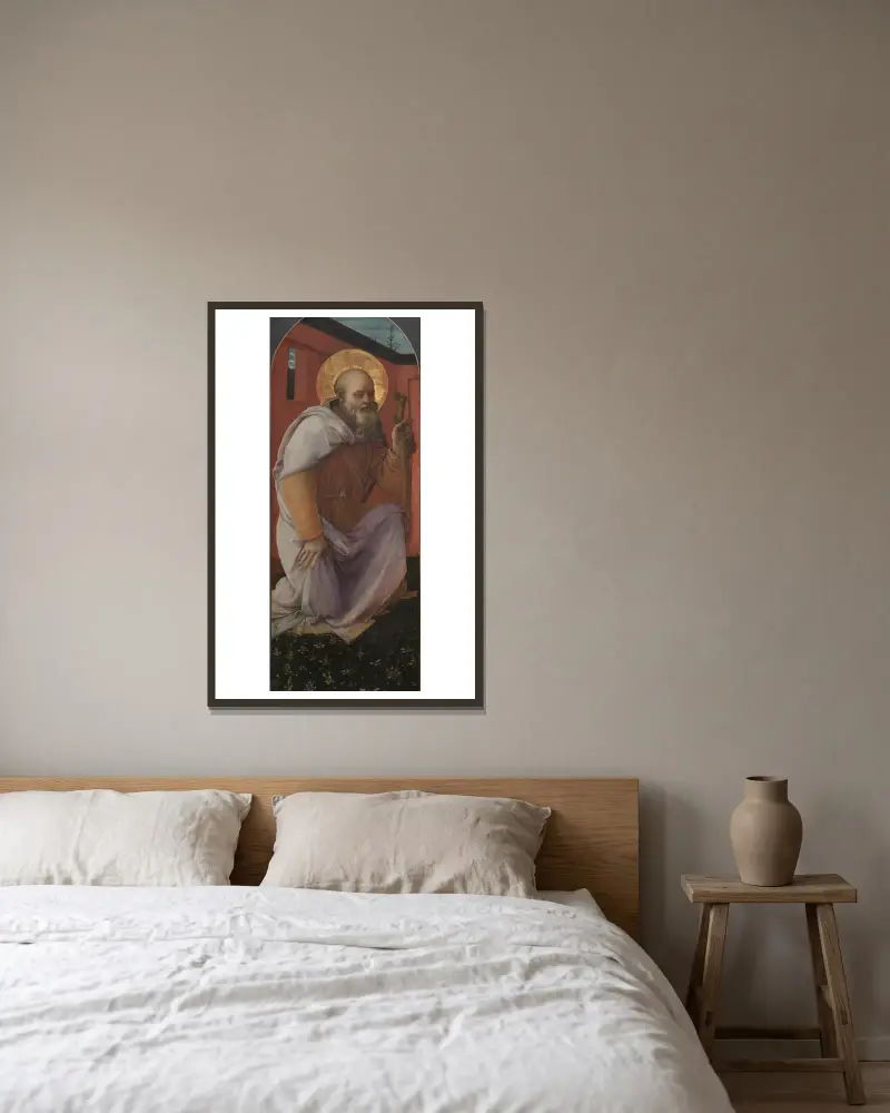 Sv. Antonín opat, Filippino Lippi v rámu na stěně