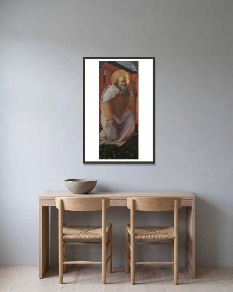 Sv. Antonín opat, Filippino Lippi v rámu na stěně