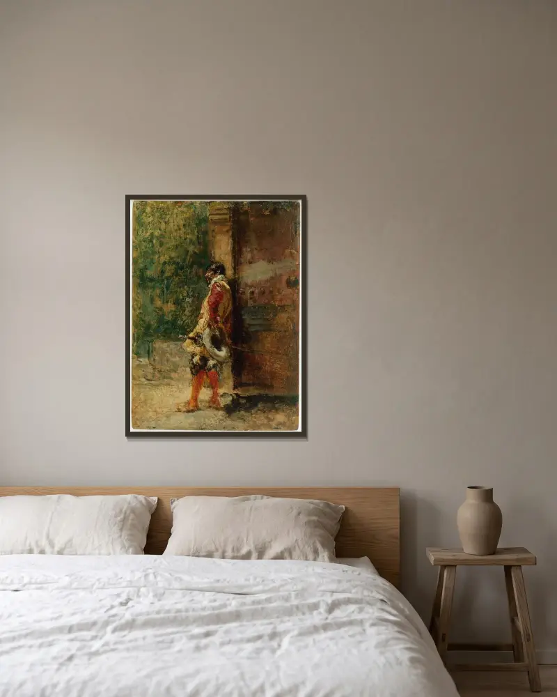 Kavalier von Mariano Fortuny Marsal gerahmt an einer Wand