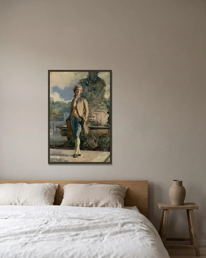 Il contino von Mariano Fortuny Marsal gerahmt an einer Wand