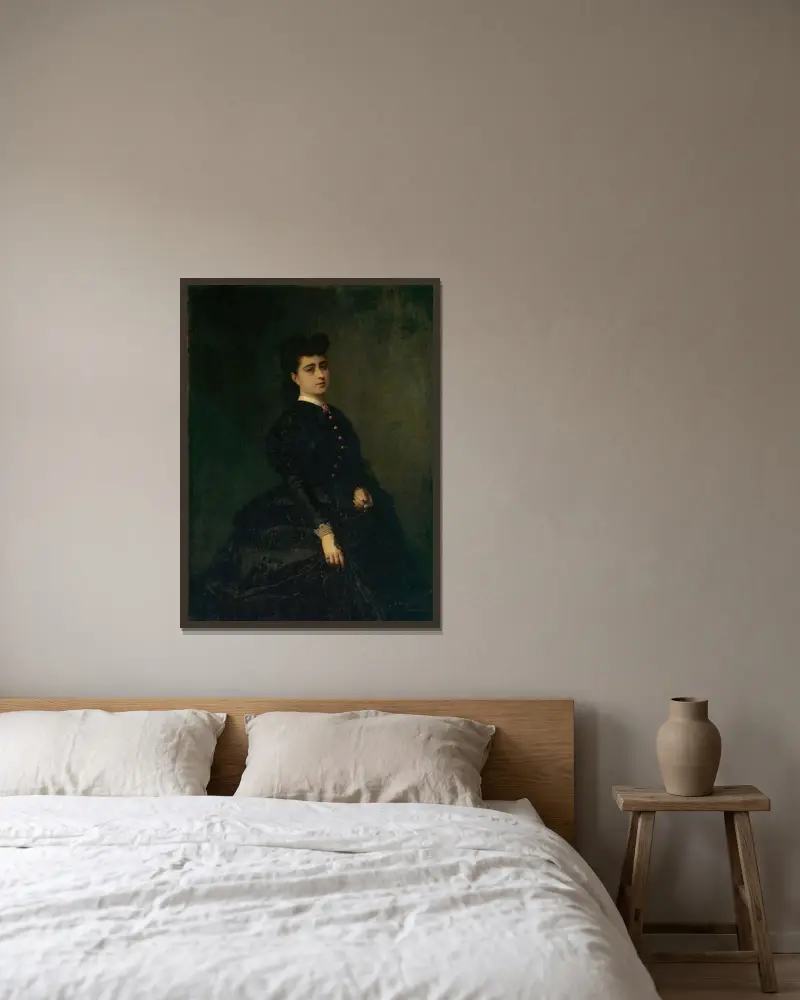 Mirope Savati Gaye av Mariano Fortuny Marsal inramad på en vägg