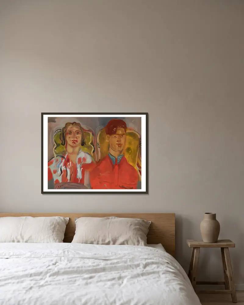 Podwójny portret nr 2 (Katharine i Anthony West), Frances Hodgkins w ramie na ścianie