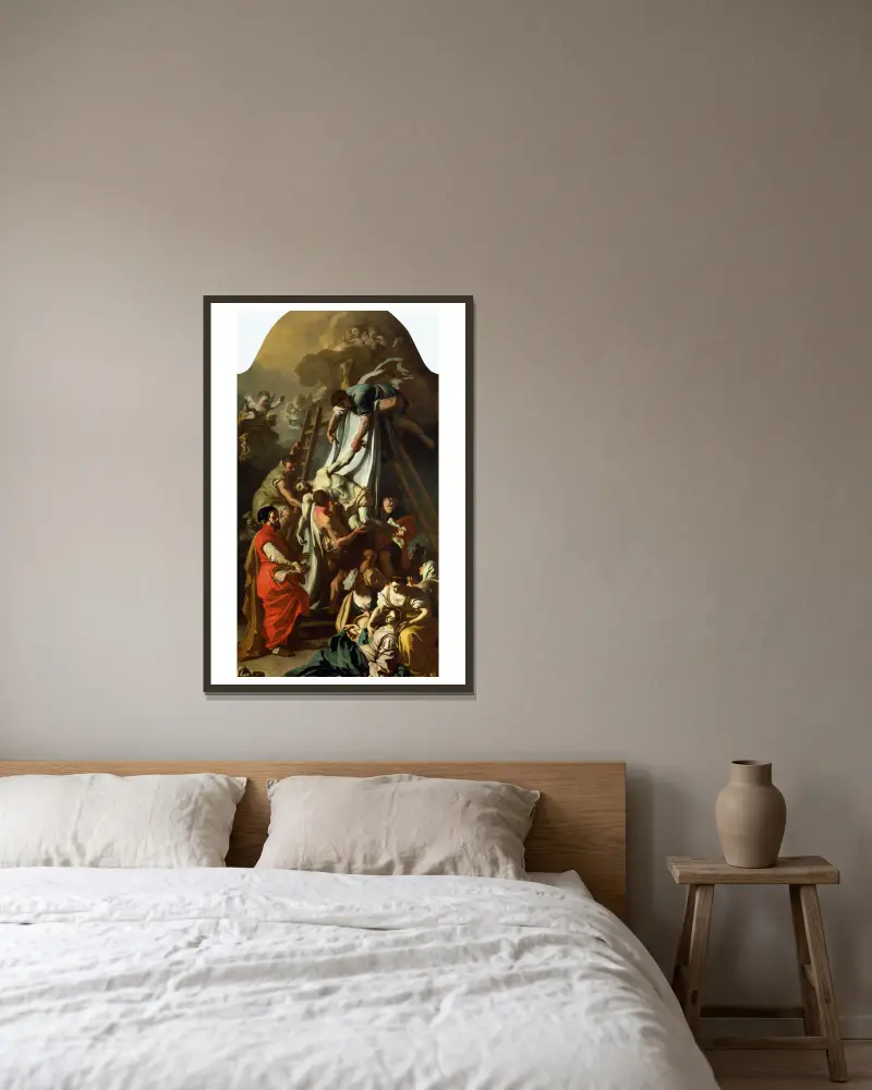 Snímání z kříže, Francesco Solimena v rámu na stěně