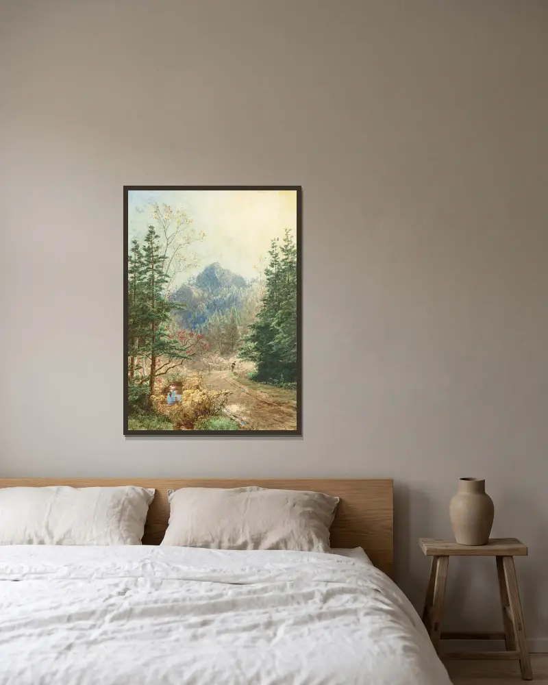 Greenwood Notch, New Jersey von Jasper Francis Cropsey gerahmt an einer Wand