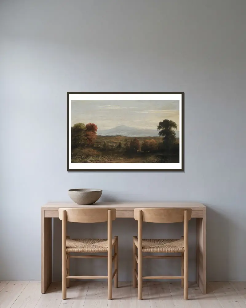 Krajina – Nr. 1, Jasper Francis Cropsey v rámu na stěně