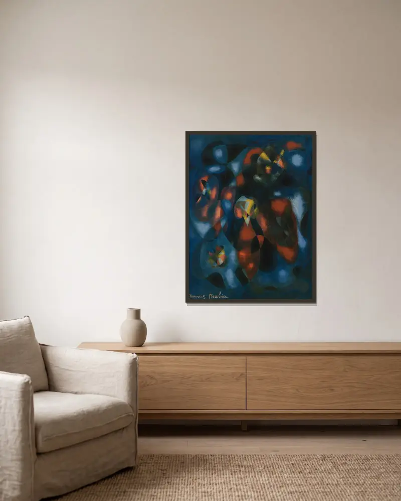 Abstrakt, Francis Picabia v rámu na stěně